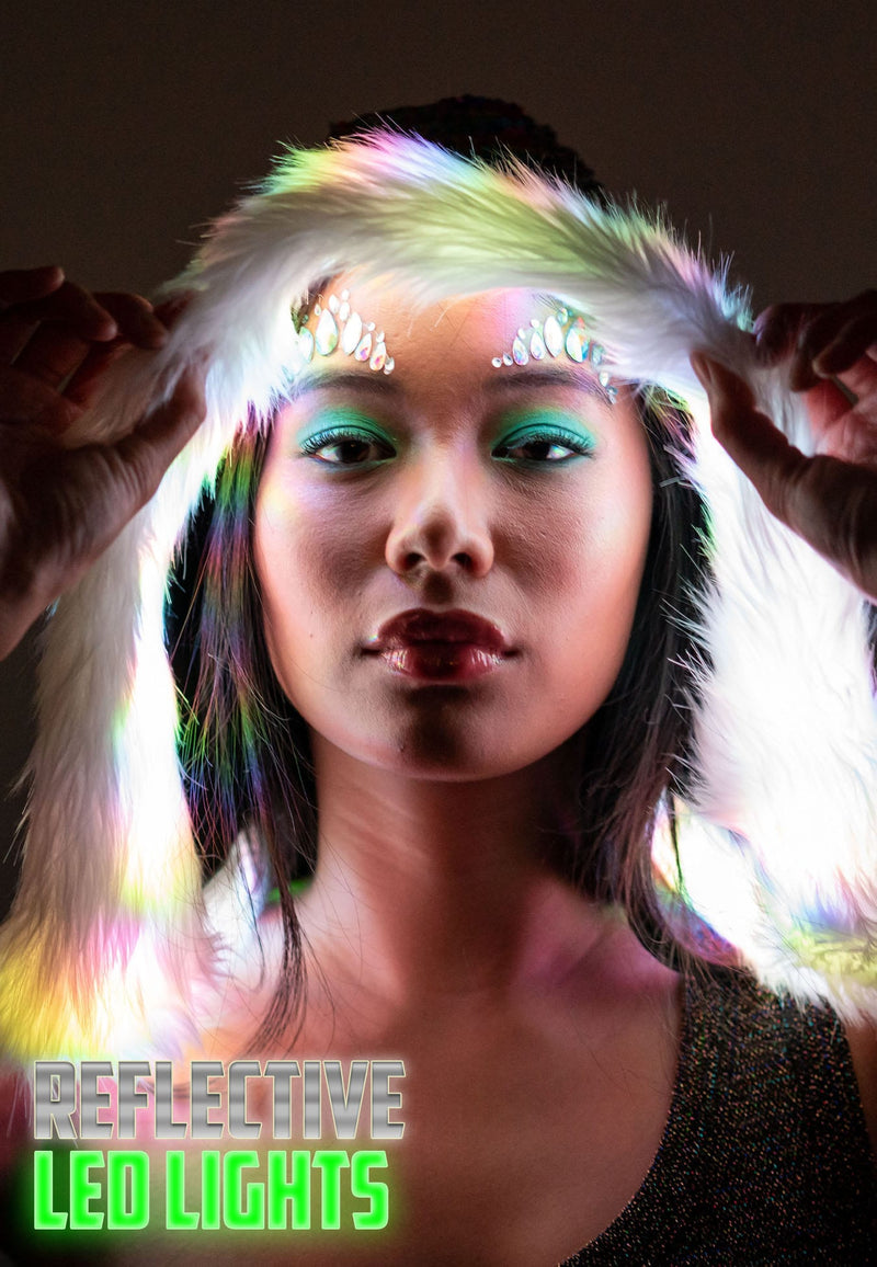 Furry Reflective LED Hood