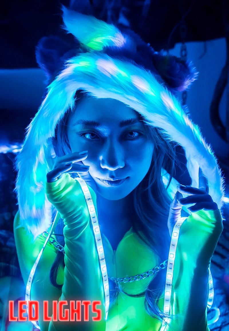 Furry Unicorn LED Hood
