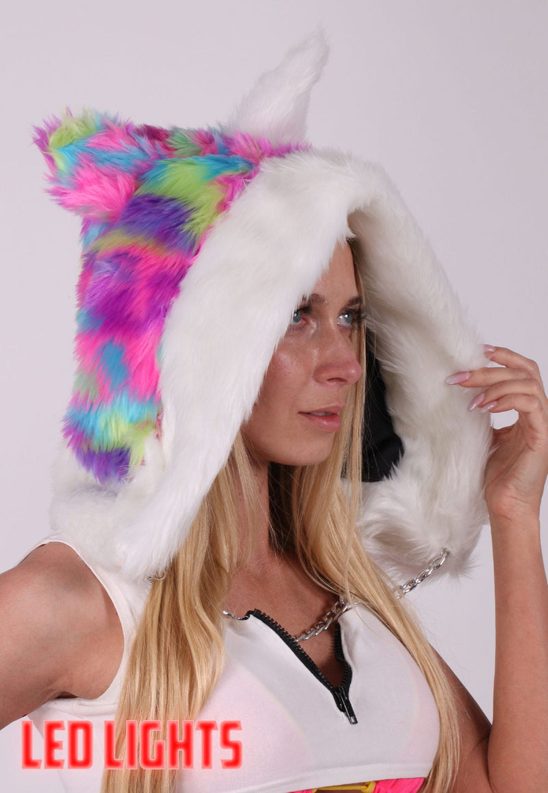 Furry Unicorn LED Hood