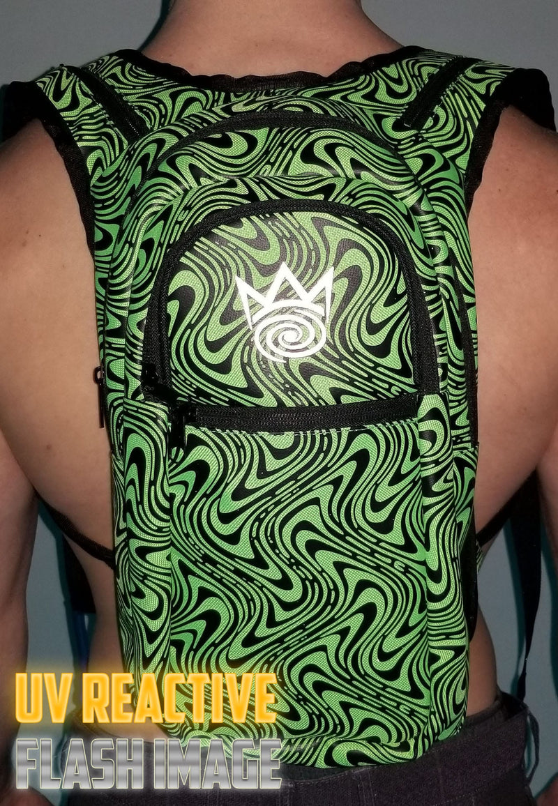 Psychedelic Green Hydration Bag